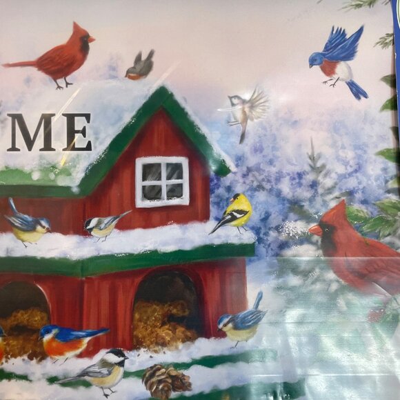 Welcome Birdhouse Design Mailbox Cover Outdoor Vinyl Magnetic Strips Custom Deco - Picture 3 of 9